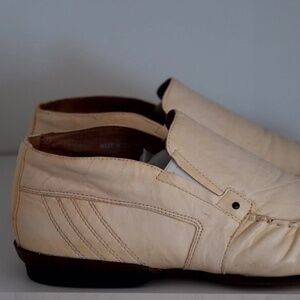 Aldo Genuine Leather Loafer Mocassins Dress Shoe Men Light Cream US 10 EU 43